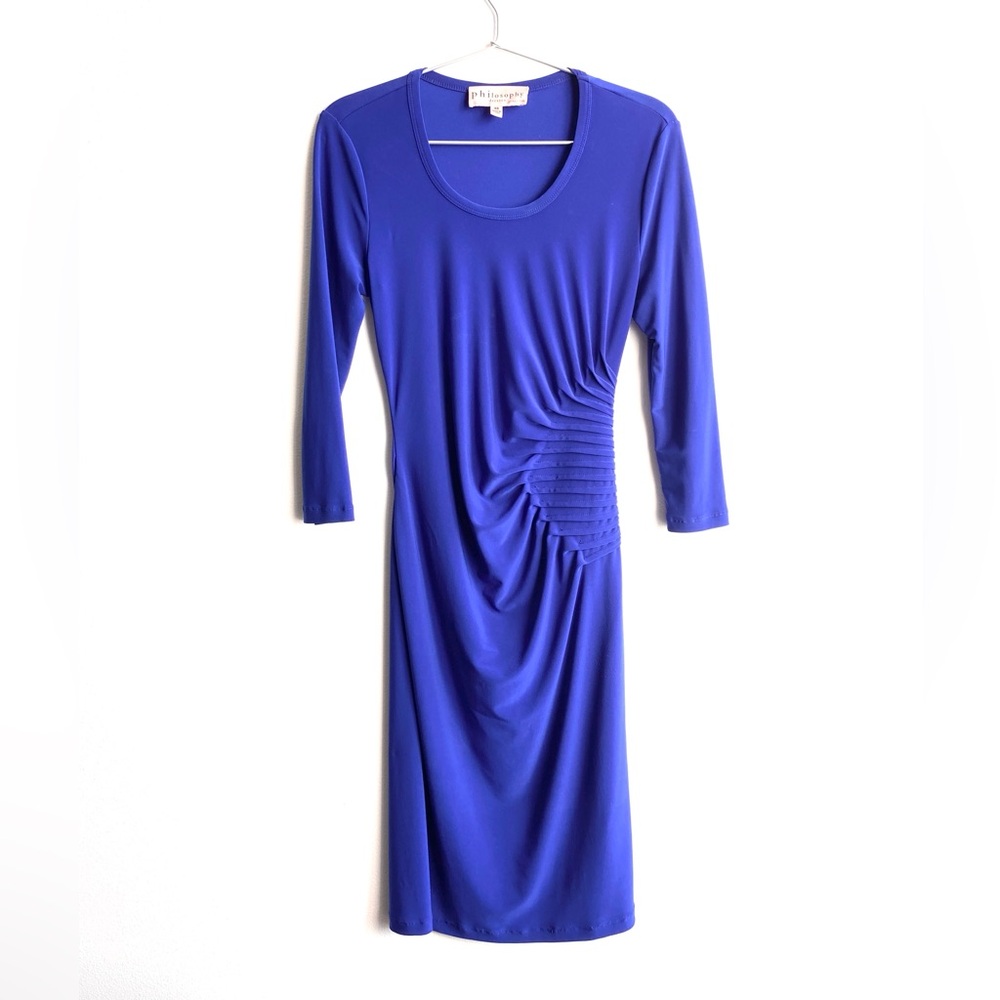 Philosophy Ruched Detail Long Sleeve Dress